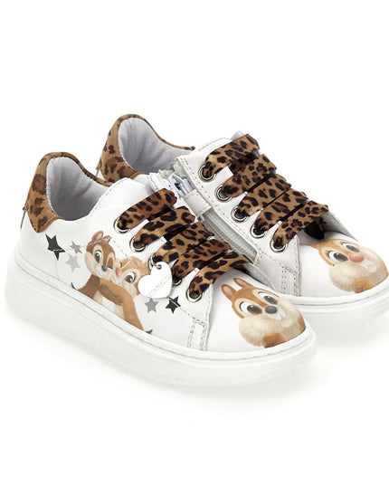 monnalisa-White Chipmunks Print Shoes-8c0013-0701-0180_kids atelier