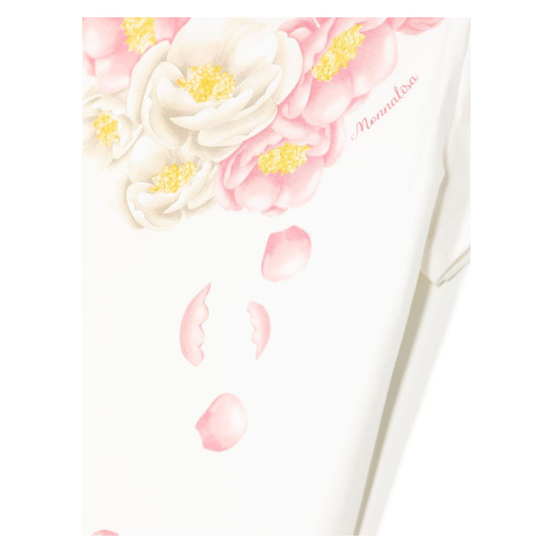 monnalisa-Ivory Cotton Floral T-Shirt-11b607np-2201-0001