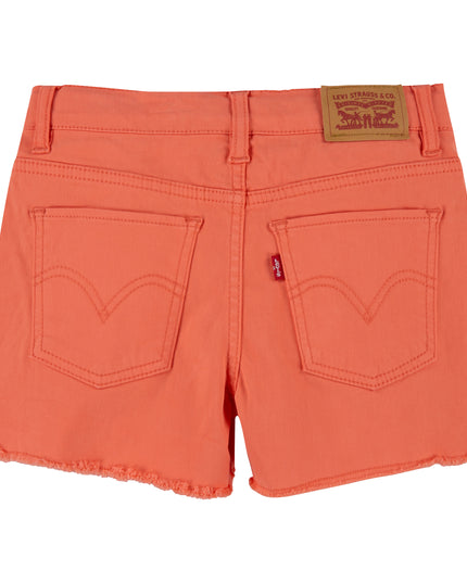 Coral Orange Embroidered Shorts