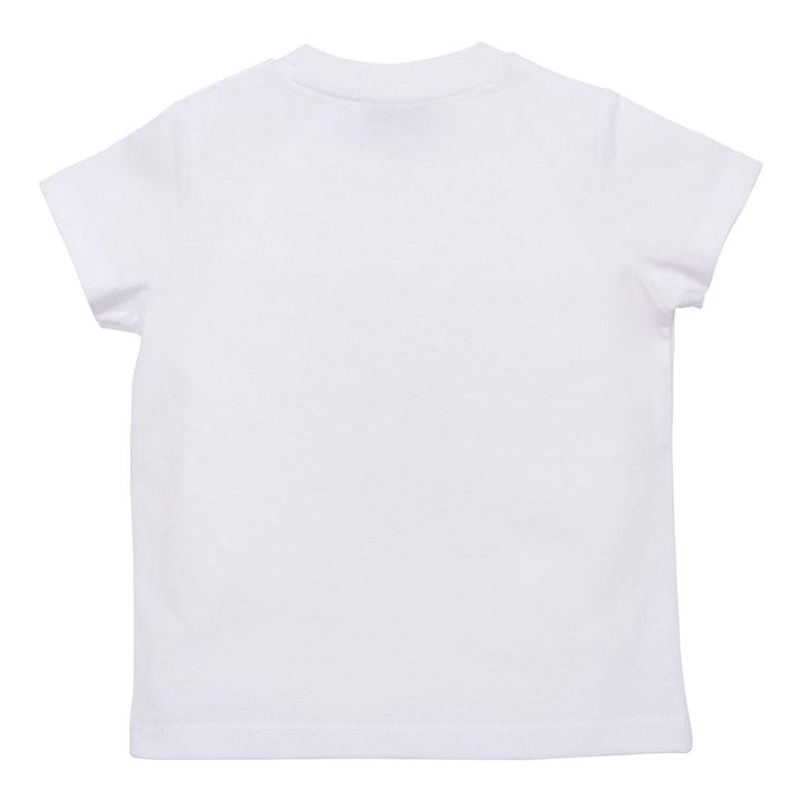 kenzo-White & Blue Tiger Logo T-Shirt-k05121-103