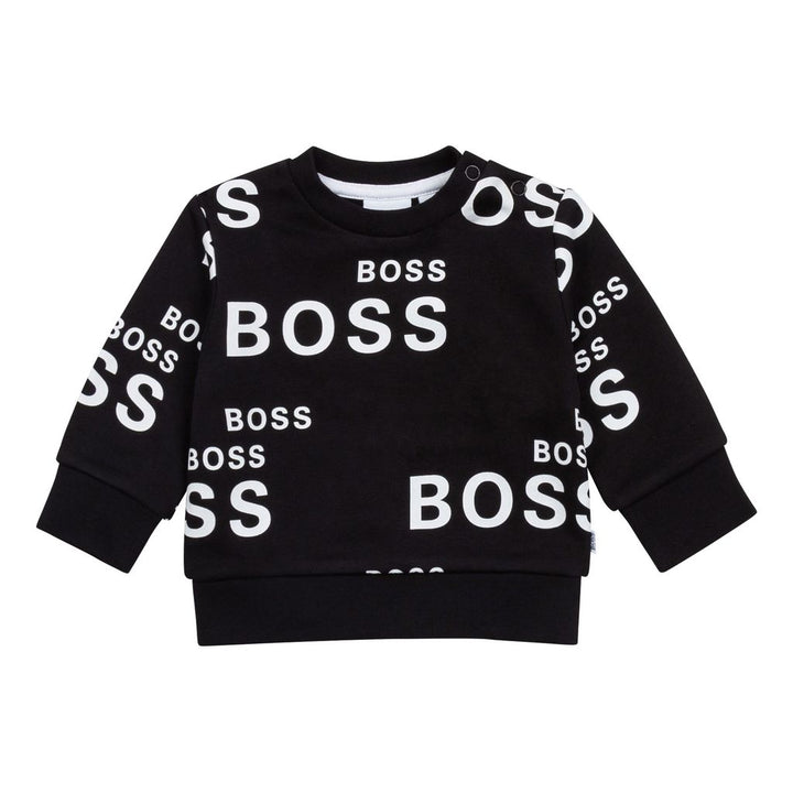 boss-Black All Over Logo Sweatshirt-j05896-09b