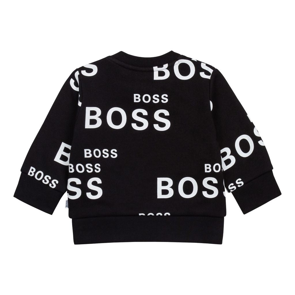 boss-Black All Over Logo Sweatshirt-j05896-09b