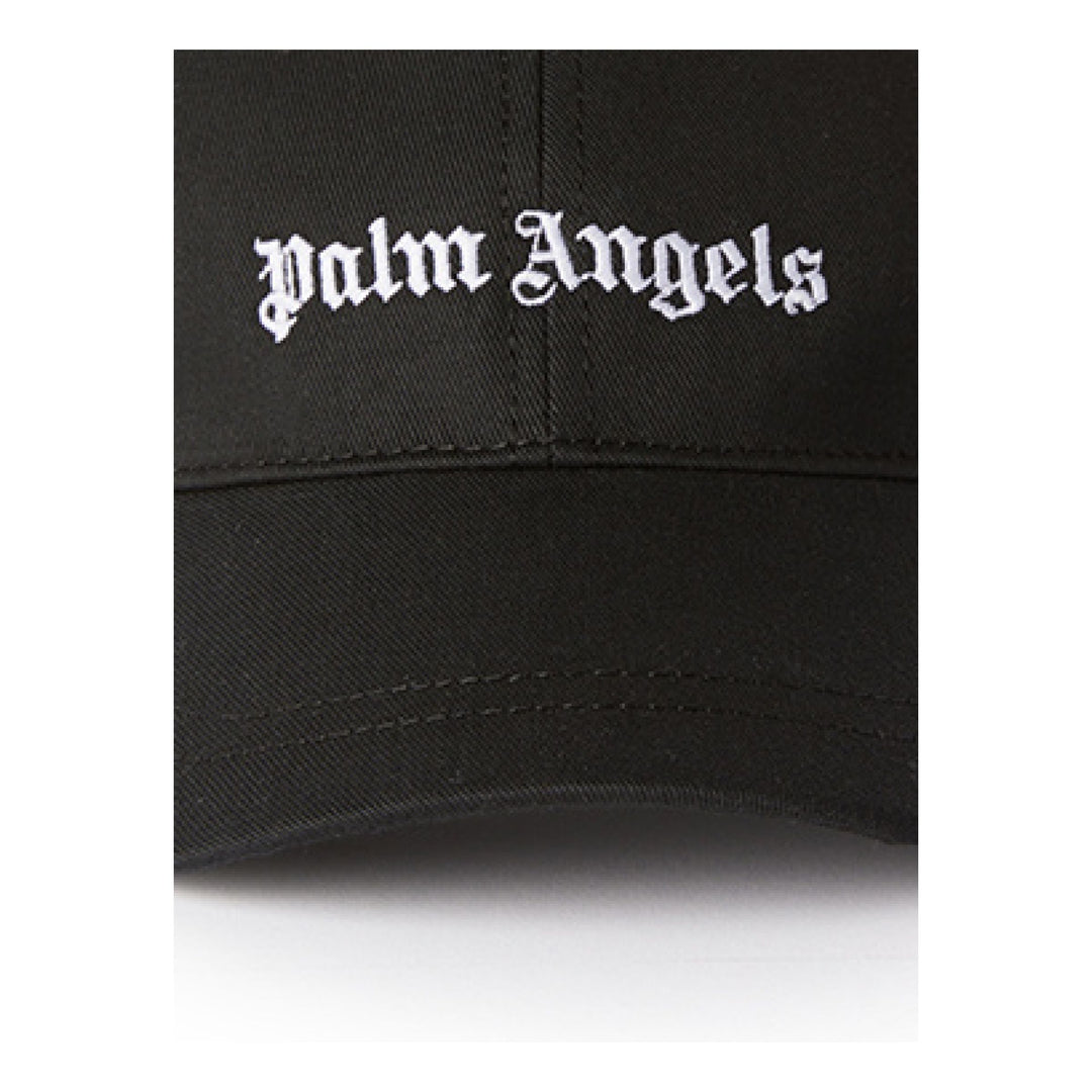 palm-angels-pblb002c99fab0011001-Logo Embroidered Cotton Cap