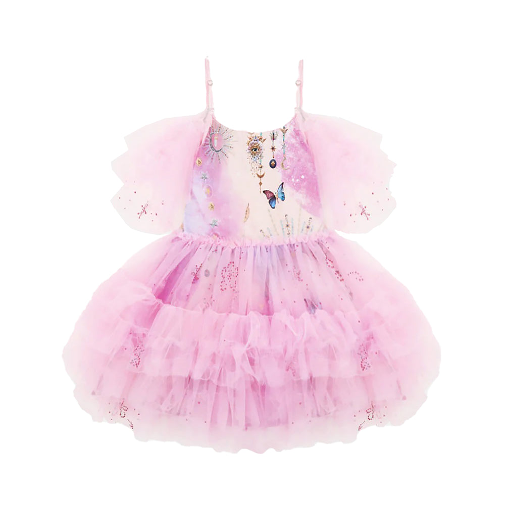 camilla-Pink Tutu Dress With Straight Hem-00021507