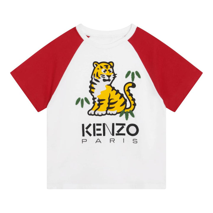 kenzo-White Tiger T-Shirt-k15614-10p
