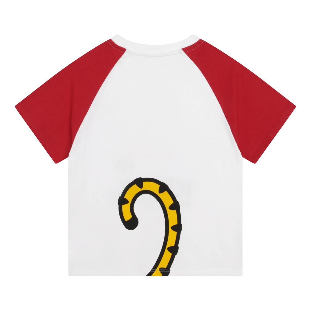 Kenzo Kids dragon-print cotton shorts - White