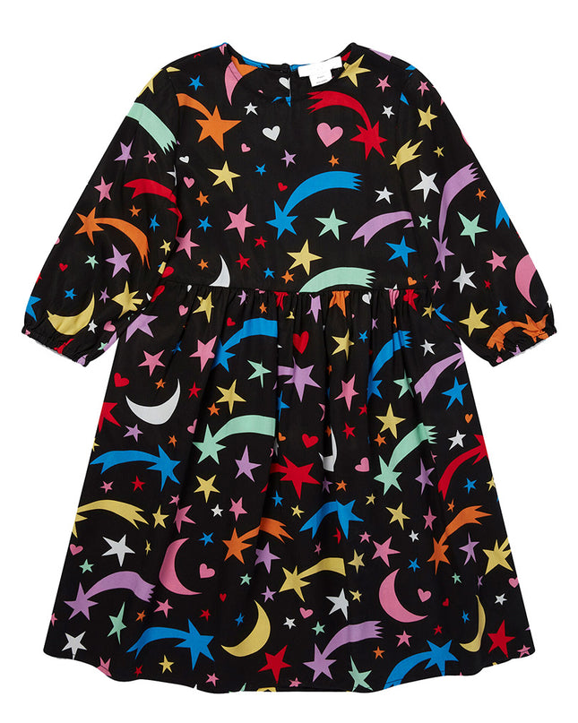 Black Shooting Star Tencel Dress