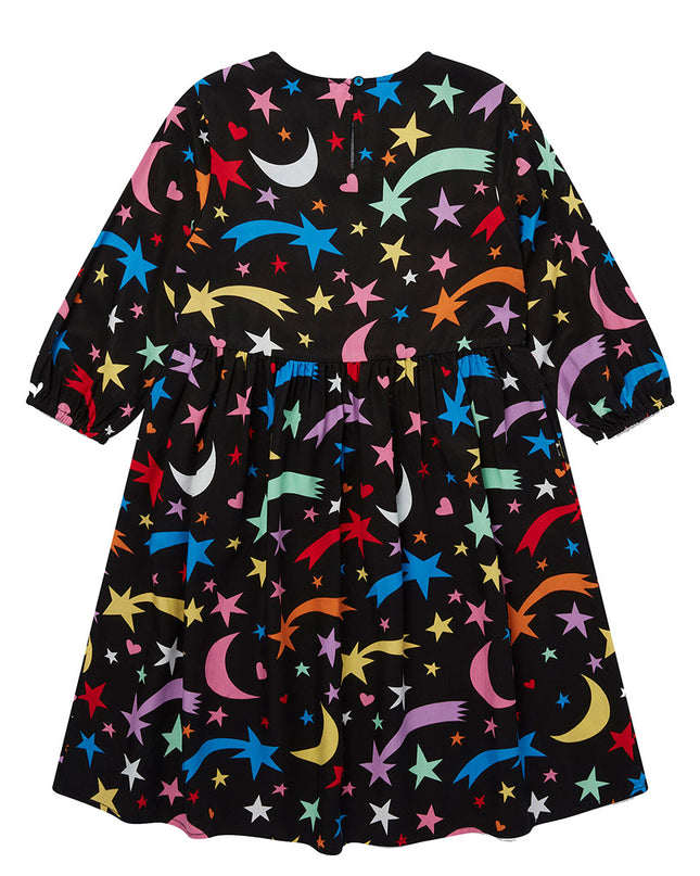 Black Shooting Star Tencel Dress