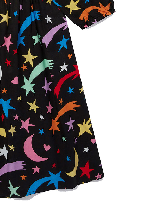 Black Shooting Star Tencel Dress