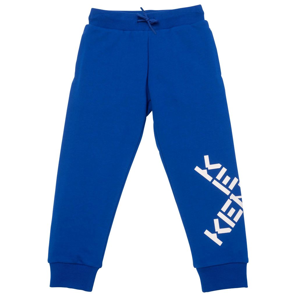 kenzo-Blue Logo Sweatpants-k24070-829