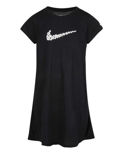 Black Daisy Logo Dress