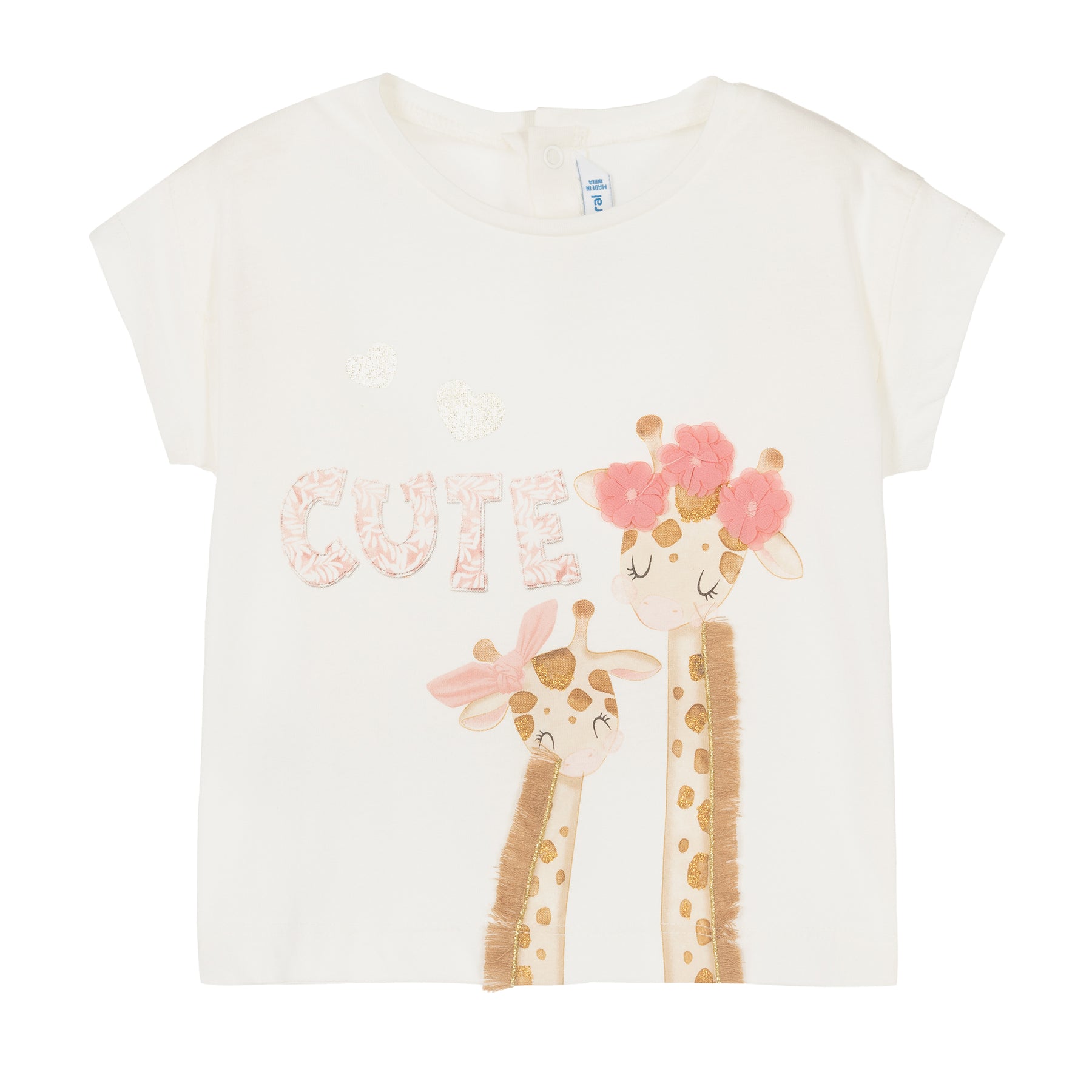 Pink Giraffe T-shirt - kids atelier