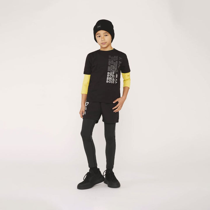 boss-Black Logo Shorts-j24780-09b