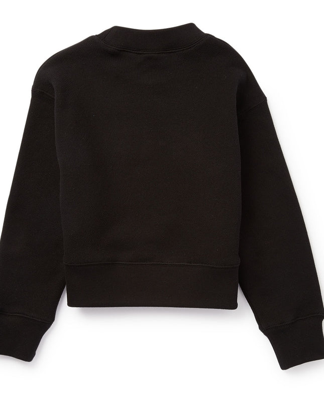 palm-angels-pbba001c99fle0011060-Black Bear Motif Crew-neck Sweatshirt