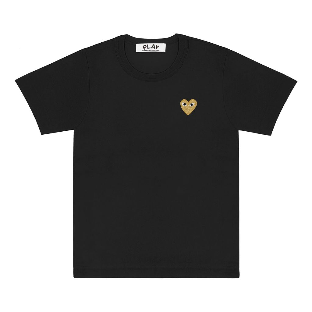Cdg Com Des Garcons Kids Black Mini Heart T-Shirt Kids Atelier