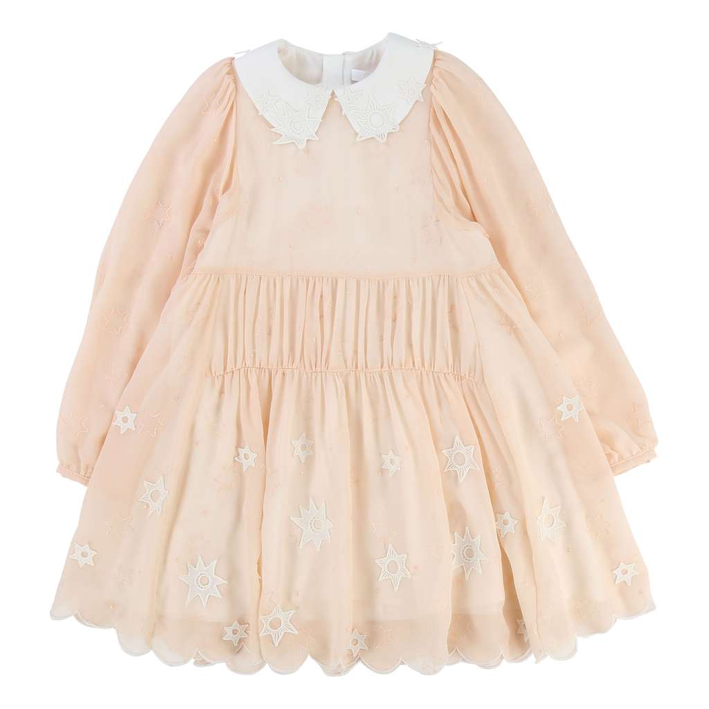 Chloé Pale Pink Couture Silk Crêpe Dress-Default-Chloe-kids atelier