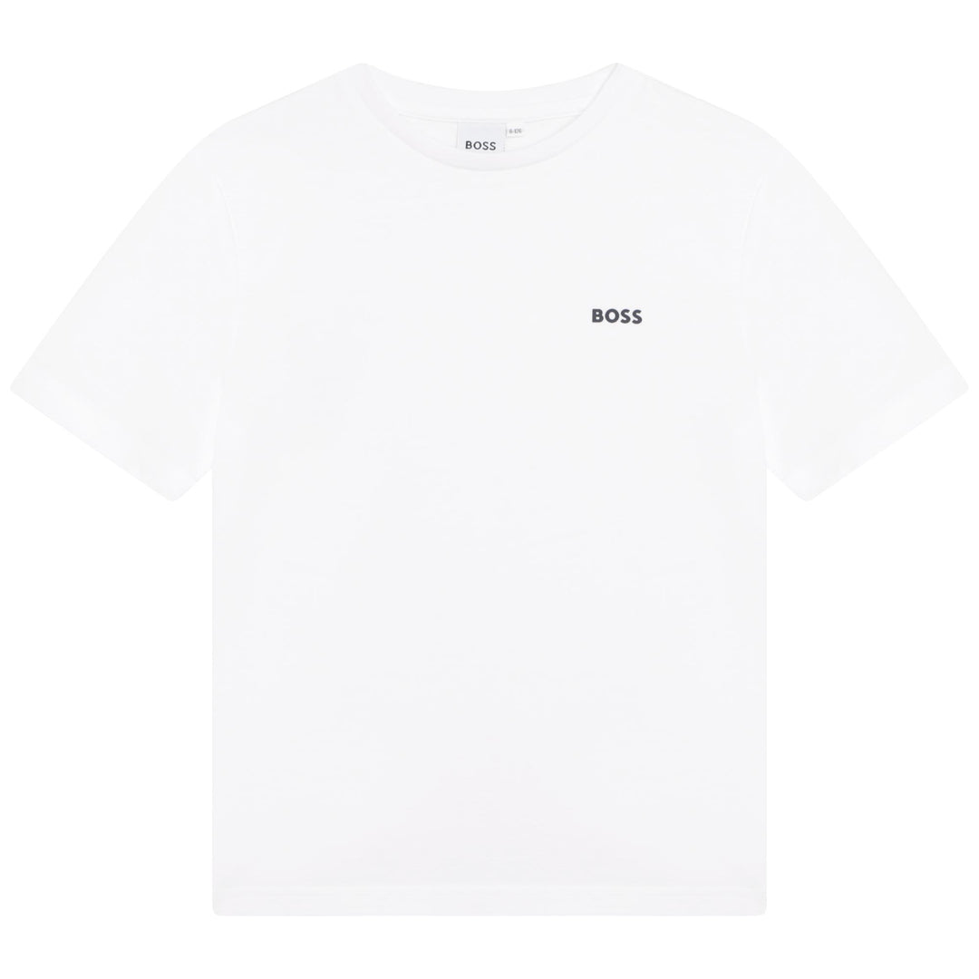 boss-j25p23-10p-kb-White Logo T-Shirt