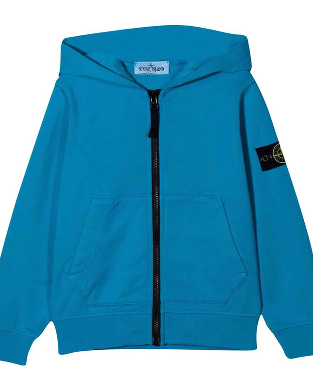 stone-island-Turquoise Zip Up Hoodie-761660740-v0042