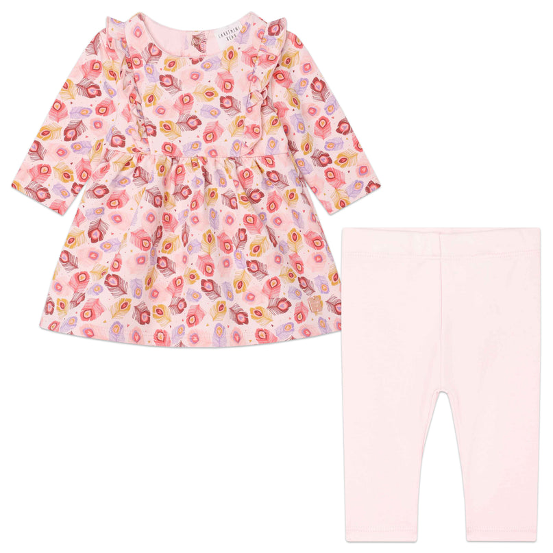kids-atelier-carrement-beau-baby-girl-pink-leaf-print-dress-leggings-y98222-43b