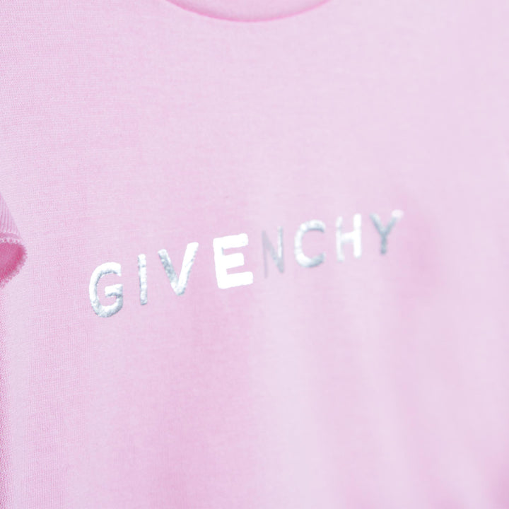 givenchy-h05256-465-bg-Pink Logo T-Shirt