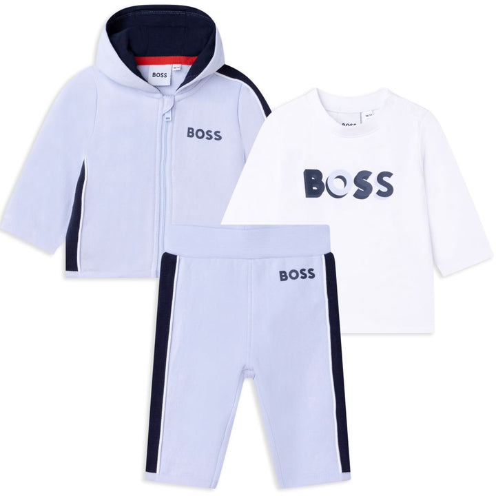 boss-Blue Baby Outfit Set-j98369-771