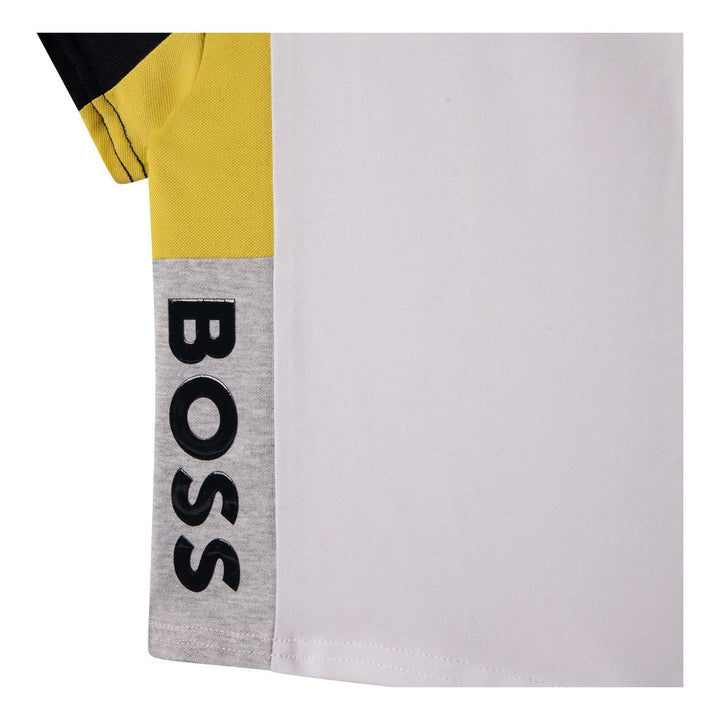 boss-White Logo T-Shirt-j05945-10b
