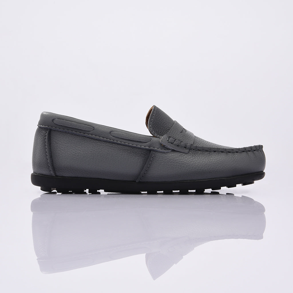Kids grey deals loafers