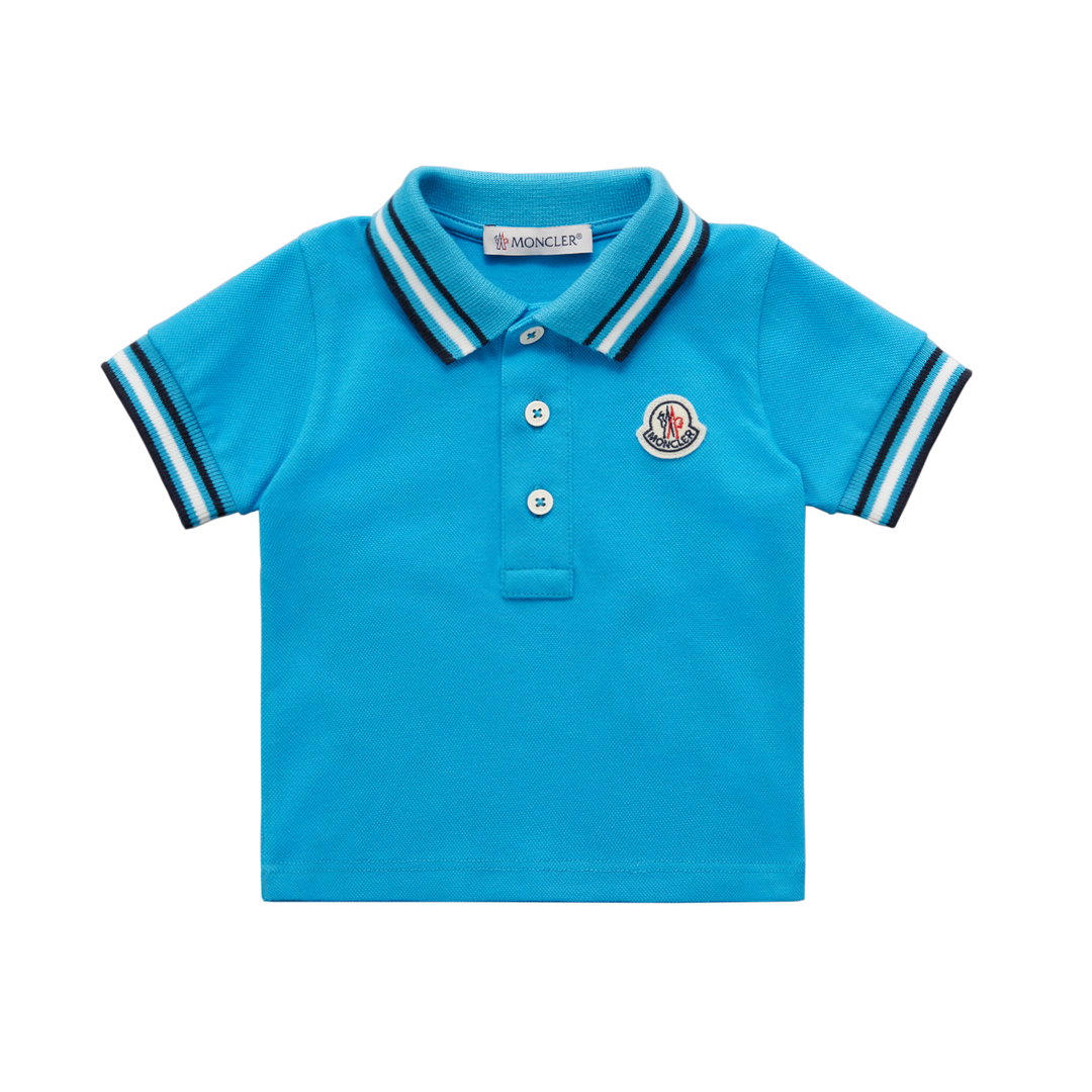 Moncler polo light sales blue