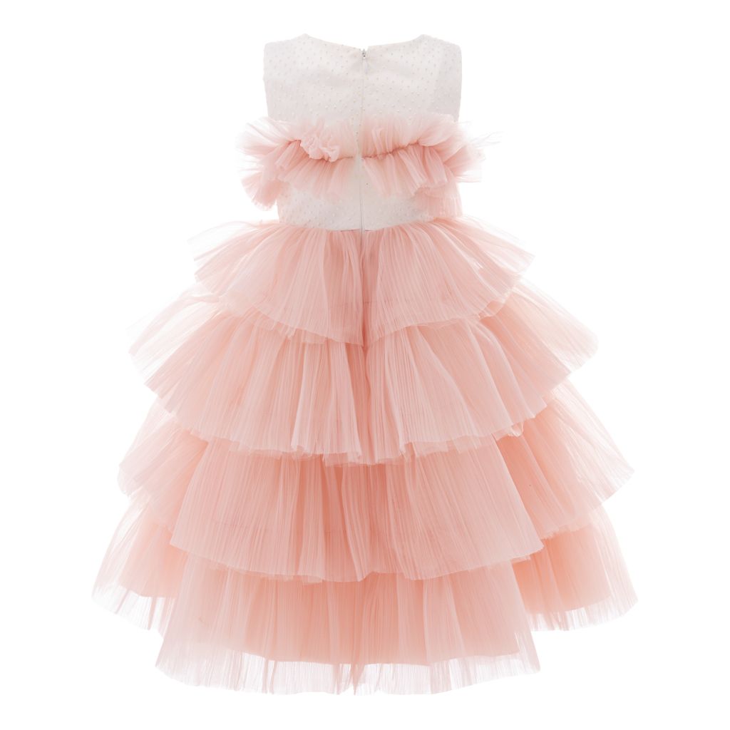 Pink Madera Tiered Tulle Dress Pink Madera Tiered Tulle Dress