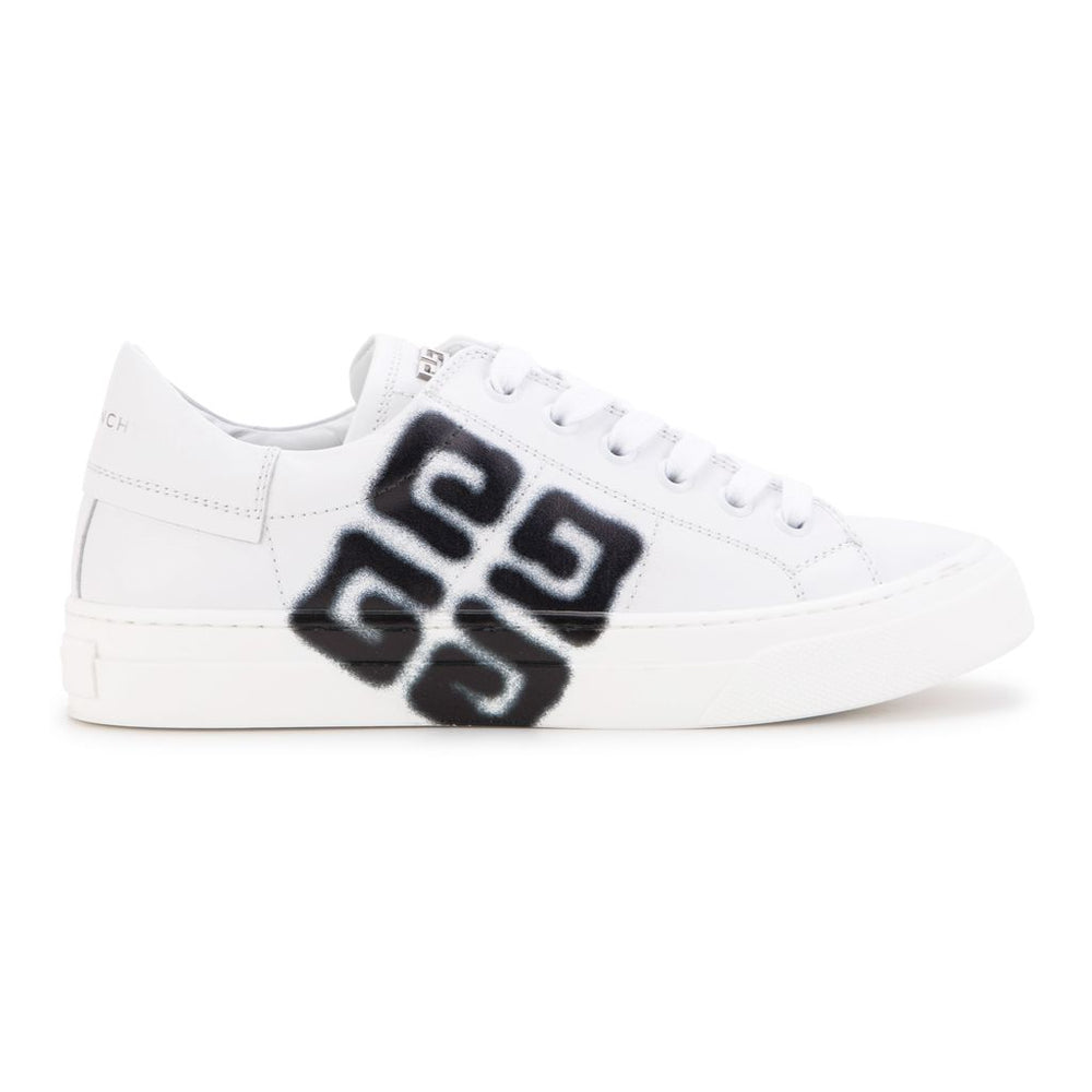 givenchy-h29077-10b-White Logo Sneakers