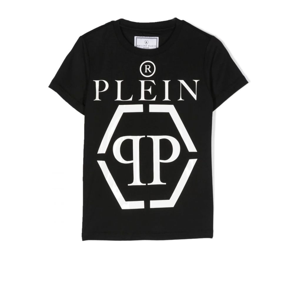 philipp-plein-Black Logo T-Shirt-2pm00d-laa26-60100-black