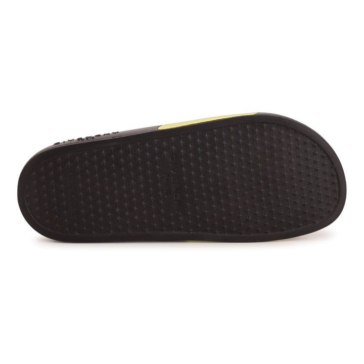 givenchy-Black & Yellow Logo Slippers-h29062-532