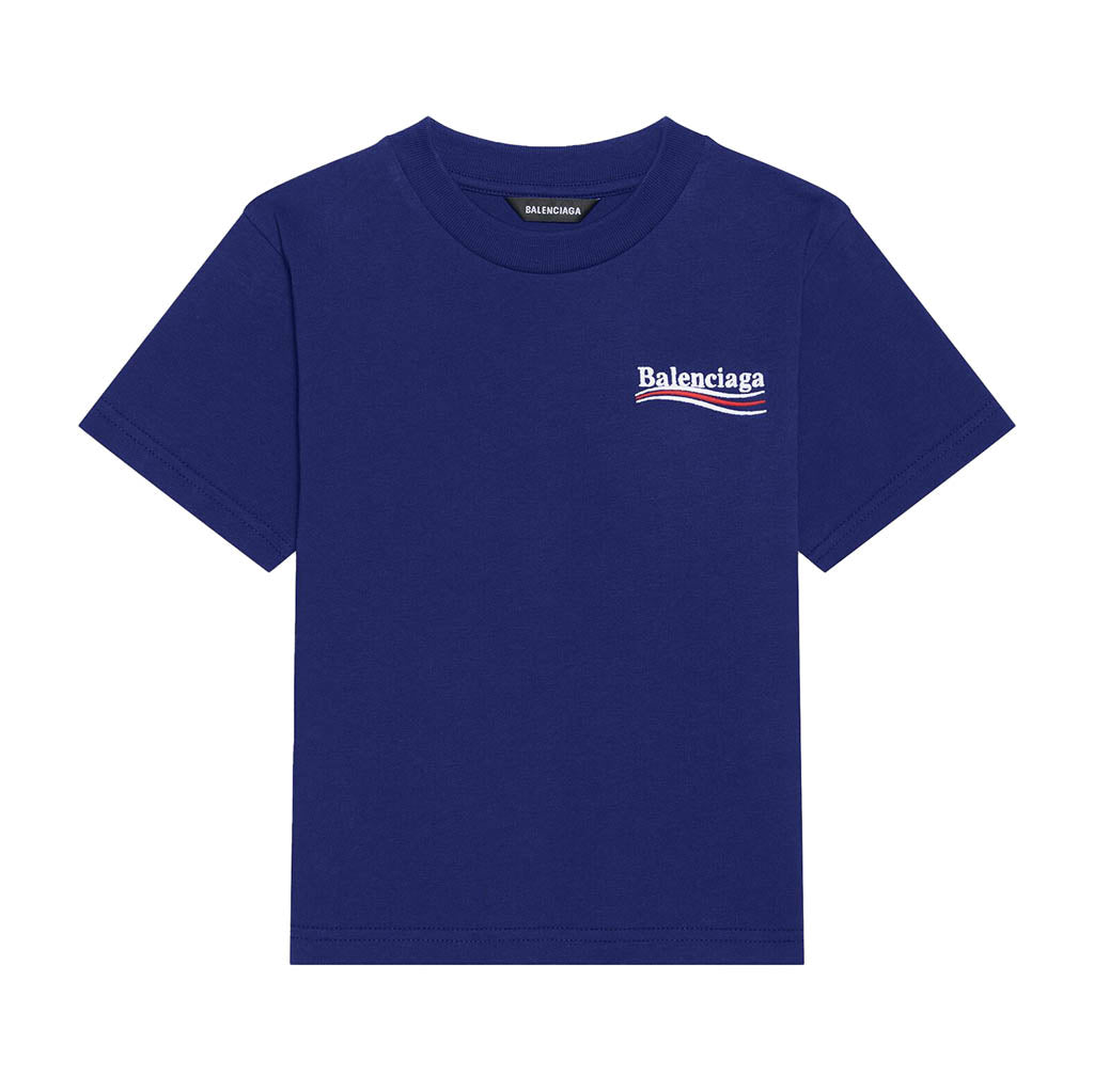 balenciaga-Blue Logo T-Shirt-681864tmve71195