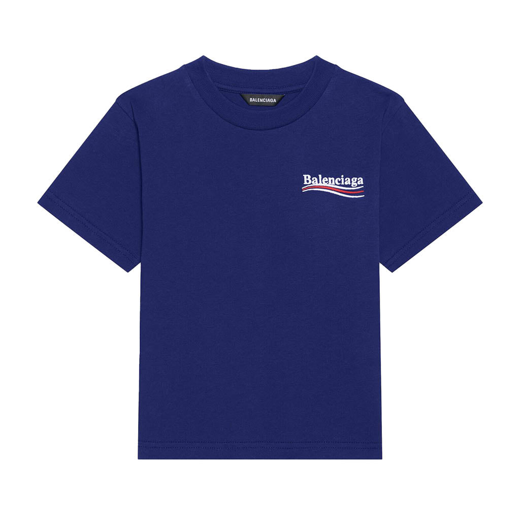 balenciaga-Blue Logo T-Shirt-681864tmve71195