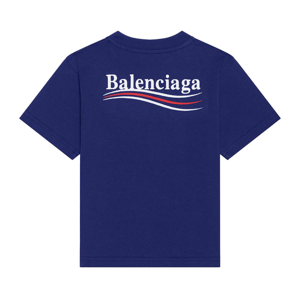 balenciaga-Blue Logo T-Shirt-681864tmve71195