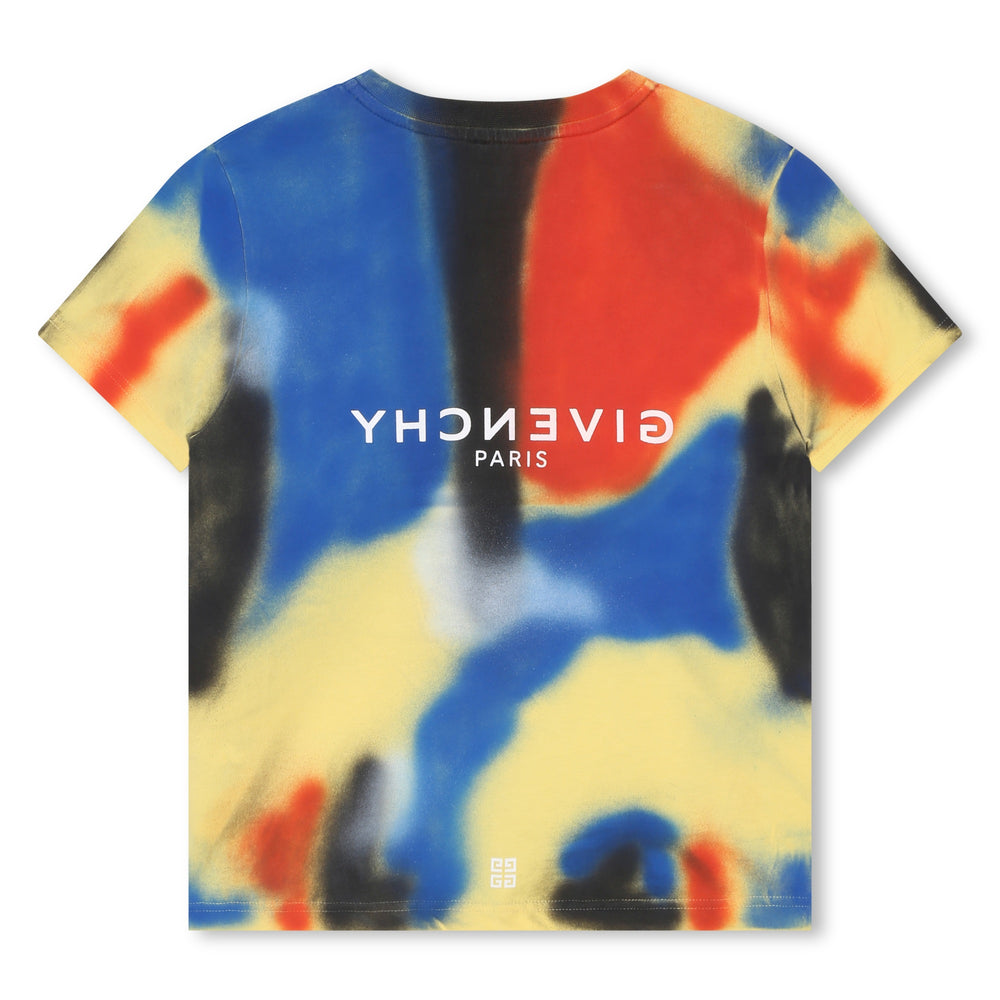 givenchy-h25416-z41-kb-Multicolor Logo T-Shirt