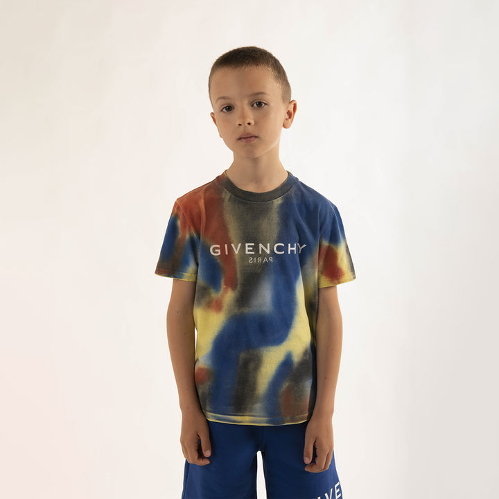 givenchy-h25416-z41-kb-Multicolor Logo T-Shirt