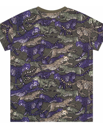 kenzo-Green & Purple Logo T-Shirt-k25661-655