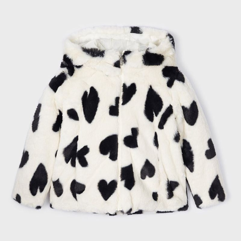 Heart clearance print coat