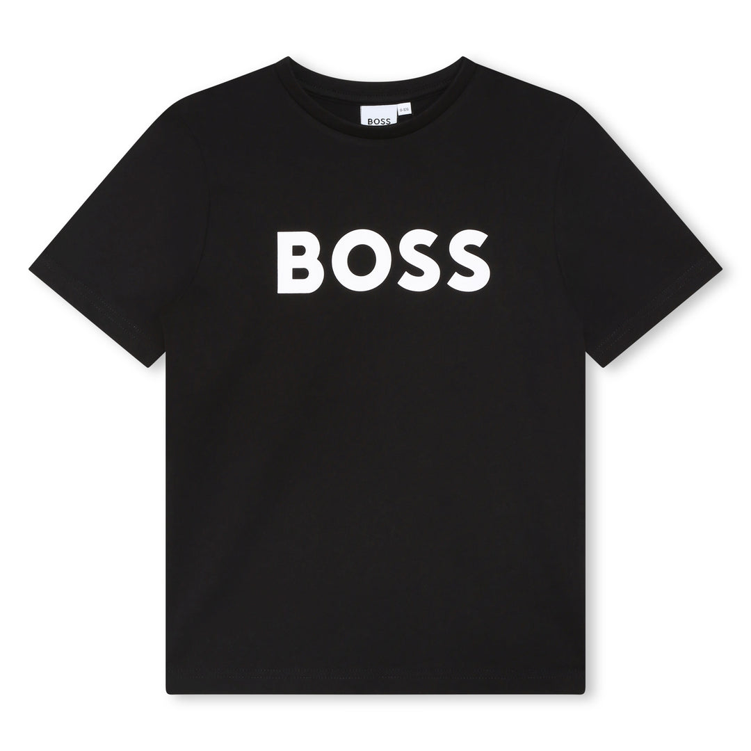 boss-j25p24-09b-Black Logo T-Shirt