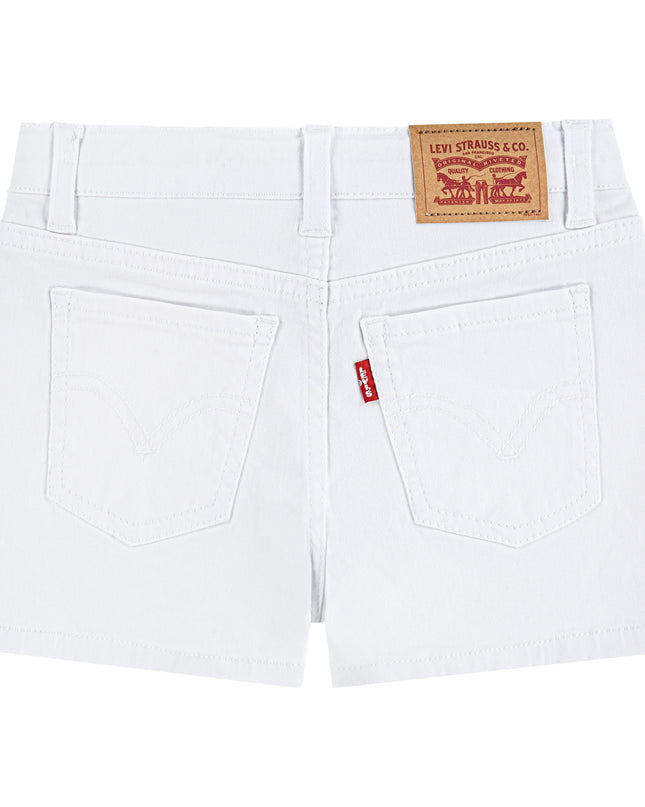White Soft Denim Kids Shorts
