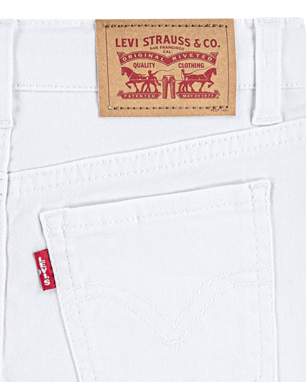 White Soft Denim Kids Shorts