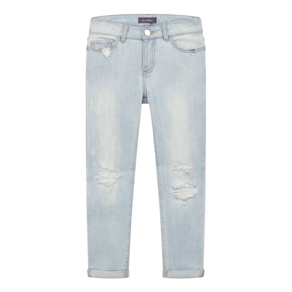 Blue Harper Boyfriend Straight Ross Distressed
