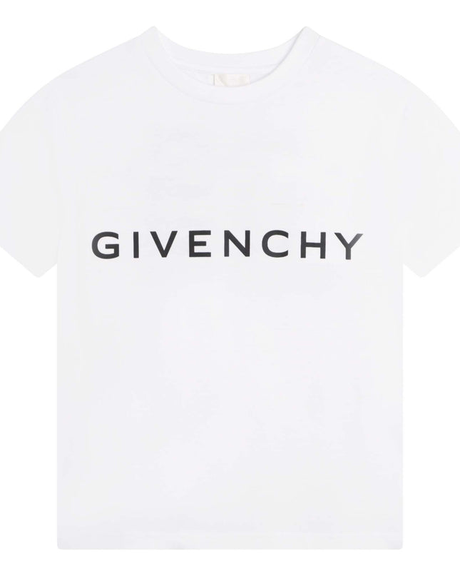givenchy-h25406-10p-kb-White Logo T-Shirt