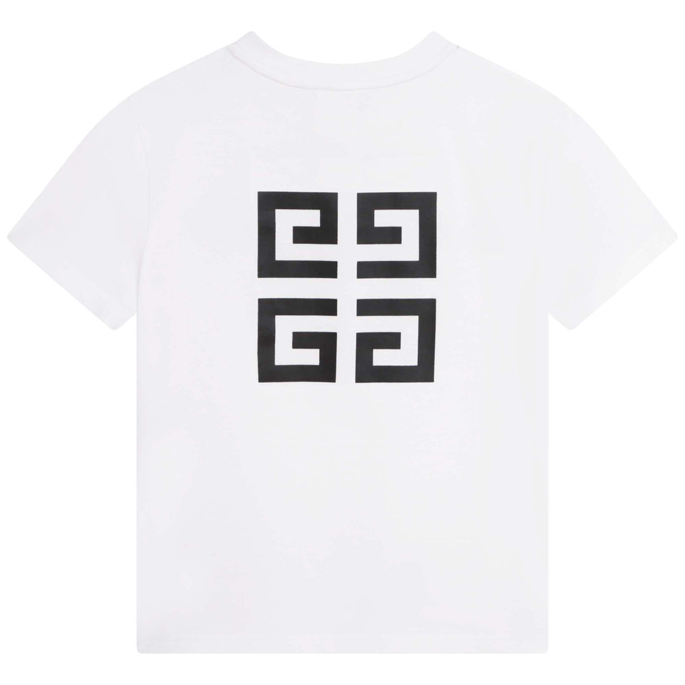givenchy-h25406-10p-kb-White Logo T-Shirt