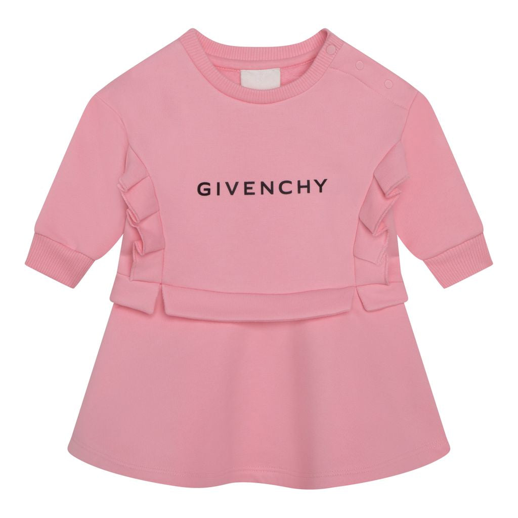 givenchy-h02091-45t-Pink Logo Dress