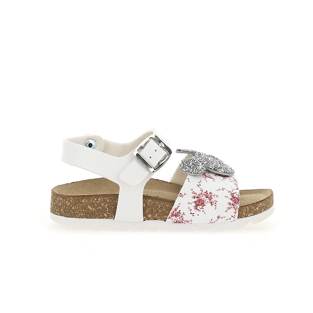 White Mickey Mouse Logo Sandals kids atelier