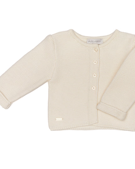 Ecru Knitted Cardigan