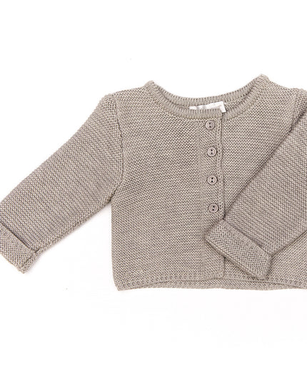 Gray Knitted Cardigan
