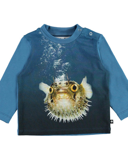 molo-Blue Pufferfish T-Shirt-3w21a409-7514